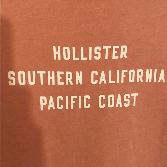 Vintage style Light pink Hollister graphic tee M - Picture 3 of 4